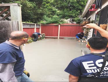 Cement Work - Backyard