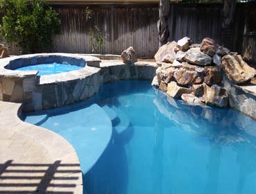 pool, spa waterfall