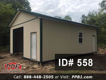 Photos by Pioneer Pole Buildings #1 40’ W X 60’ L X 12’ H