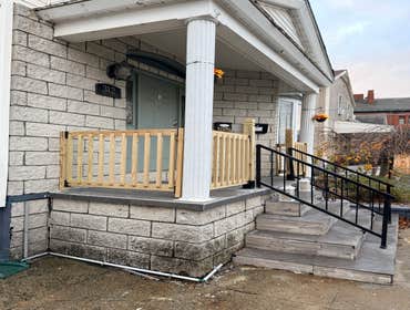 Photos by Monumental Construction #17 We installed need stairs rails, to this property to pass inspection.
