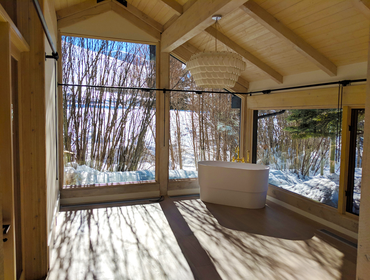 Modern Log Cabin