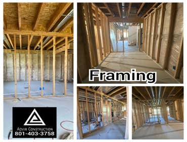 Photos by Advir Construction #9 Basement framing