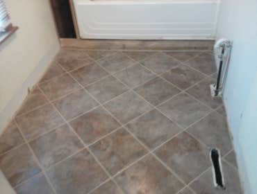 bathroom floor