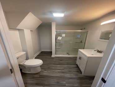 Basement Conversion to Live-in Quarters with Full Bath