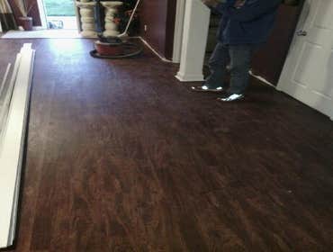 new hard wood floor