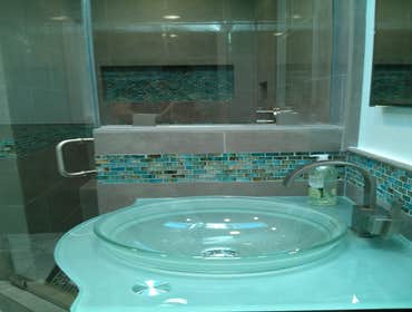 Bathroom Remodel With Floor Plan Changes Bathroom remodeling project in Los Angeles:
- New bathroom design, planning, and permitting process.
- Compl