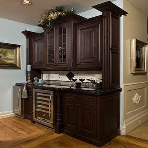 Bucks County Kitchen Renovation The stone hood high lights this Bucks County Kitchen