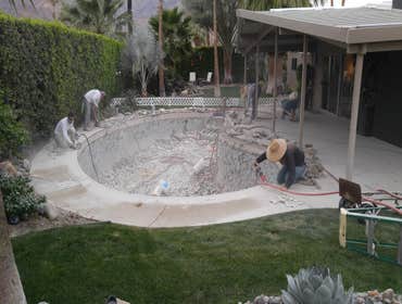 Pool renovation job palm sprin