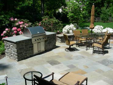 Flagstone terrace