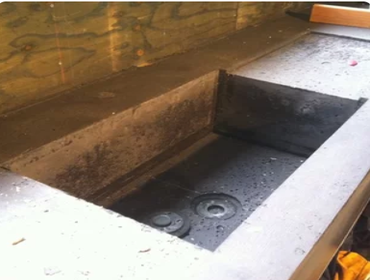 Redwood Concrete Outdoor Kitchen