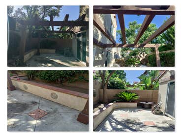Patio removal Irvine before/after