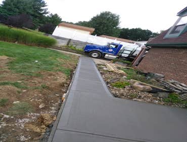 broom finish with edges