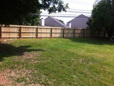 6' wood privacy