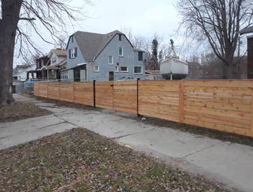 Custom Spaced Horizontal Cedar