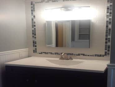 New sink and tile