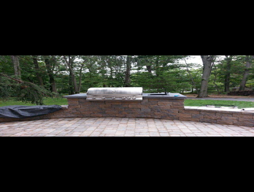 Outside work pavers, addition and siding. Photos of outside work. Back yard pavers