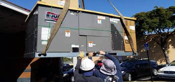 Preparing Rooftop Unit Install