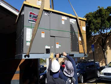 Preparing Rooftop Unit Install