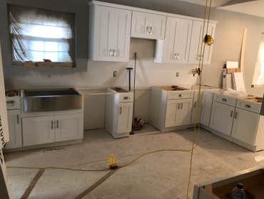 New Kitchen Cabinets Installed