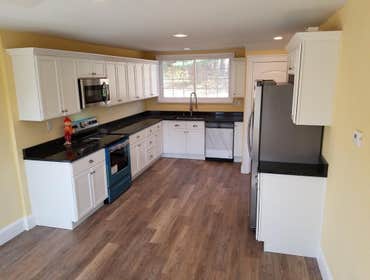 rehab project This project consisted of redoing the roof, putting in a new septic system, new windows, as well as both the front and back porches. We 