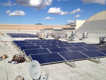 Installations Green Stock Solar ground-mounts and installations on comp, tile, and metal roofs!