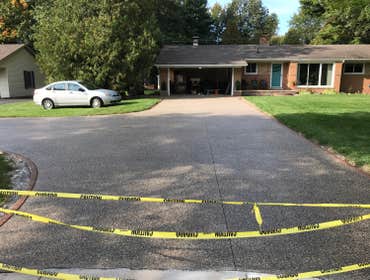 exposed aggregate Driveway Photo by Potoroka Concrete Macomb MI