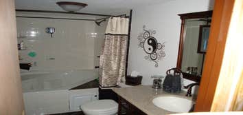 Photo(s) from Tj S Odds And Ends bathroom build where nothing was before,a/c run,wires run.plumbing plumbed ha, walls built door framed,the owner of th