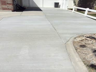 Concrete Driveway Addition w/ Vinyl Gate