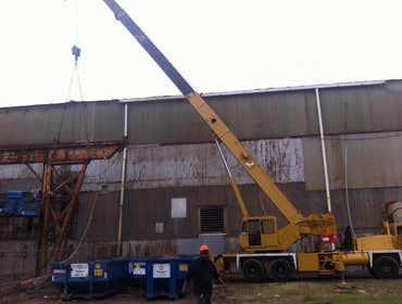 Crane rail removal