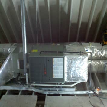 Trane XR80 furnace and ac install