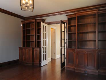 Custom Mahogany Bookshelves