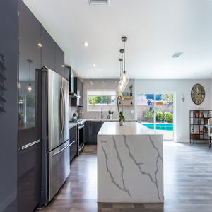 Full Remodel Cupertino Full house remodel, Kitchen, Bathrooms, flooring, Paint, Sliding doors and windows, Recess lights, Panel doors, textured walls