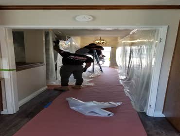 Kitchen Demolition. It has finally started! We’re all fired up about this project and can’t wait to even start the remodeling itself.
Thanks to Brackl