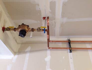 Water meter to softner