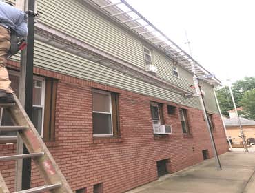 Photos by Quick Contracting LLC #1 At this work site Quick Contracting performed brick pointing and lintel change .
