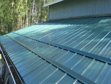 New Metal Roof with Snow Stops
