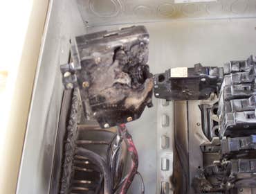 Burnt panel
