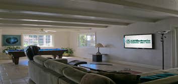 Flat Panel Ideas. Want a flat panel mounted, but wondering if it can be done. Take a look at some of our work and we welcome a new challenge.
