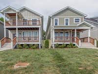 Horizontal Property Regie Demoed fire damaged home and replaced with 2 houses.
