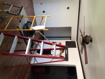 Photos by Barron Roofing, LLC #2 Remodeling of a livingroom in Artesia, NM
Home built in 1950's
Gutted entire living room
Installed new Sheetrock
Tape 