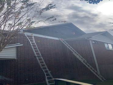 Photos by Handy Express #1 Replace siding on the side of a 2 story home