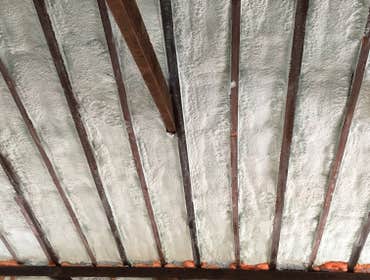 Spray foam insulation