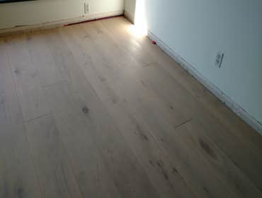 European clear white oak, hardwood floor installation, San Francisco Condominium