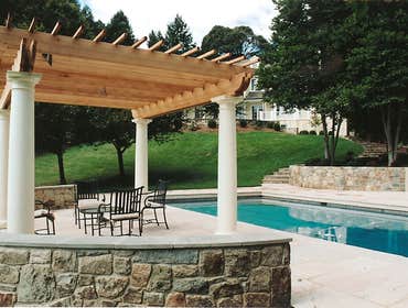 Arbor and Stone Walls