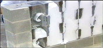 What we do These pictures give you an idea of what we do when we insulate your block walls.