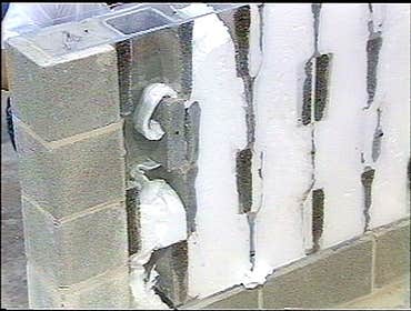 What we do These pictures give you an idea of what we do when we insulate your block walls.