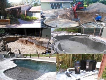 Pool and Spa Construction and Remodeling See some of the work we do all the time. From paver or travertine decking or driveways to new pool constructio