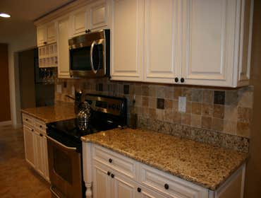 Kitchen Remodel The following is a kitchen remodel that we designed, sold the customer all products and installed all of them. We are a full service ki