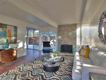 Modernized an 80 yo living room of an Eichler w/o eliminating Eichler elements