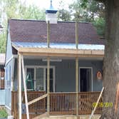 Barber Shop Deck Roof Added roof over deck.